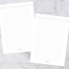A5 Notes Lined — A5 discbound insert — refillable planner pages, flat lay