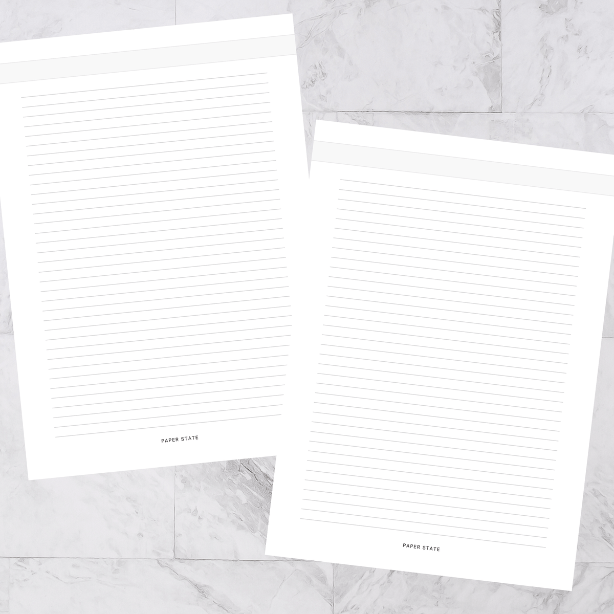 A5 Notes Lined — A5 discbound insert — refillable planner pages, flat lay