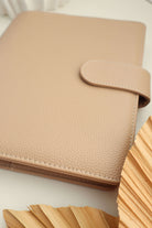 A5 Taupe wrap cover — discbound planner cover, additional view