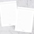 2 columns list inserts
