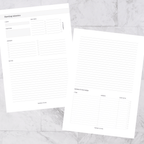 Meeting minutes inserts