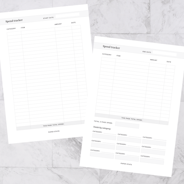 Insert | Spend tracker