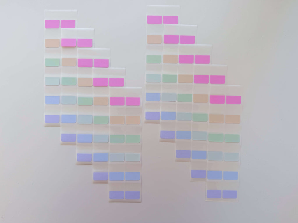 Bright page markers | 10 sheets | 120 stickers