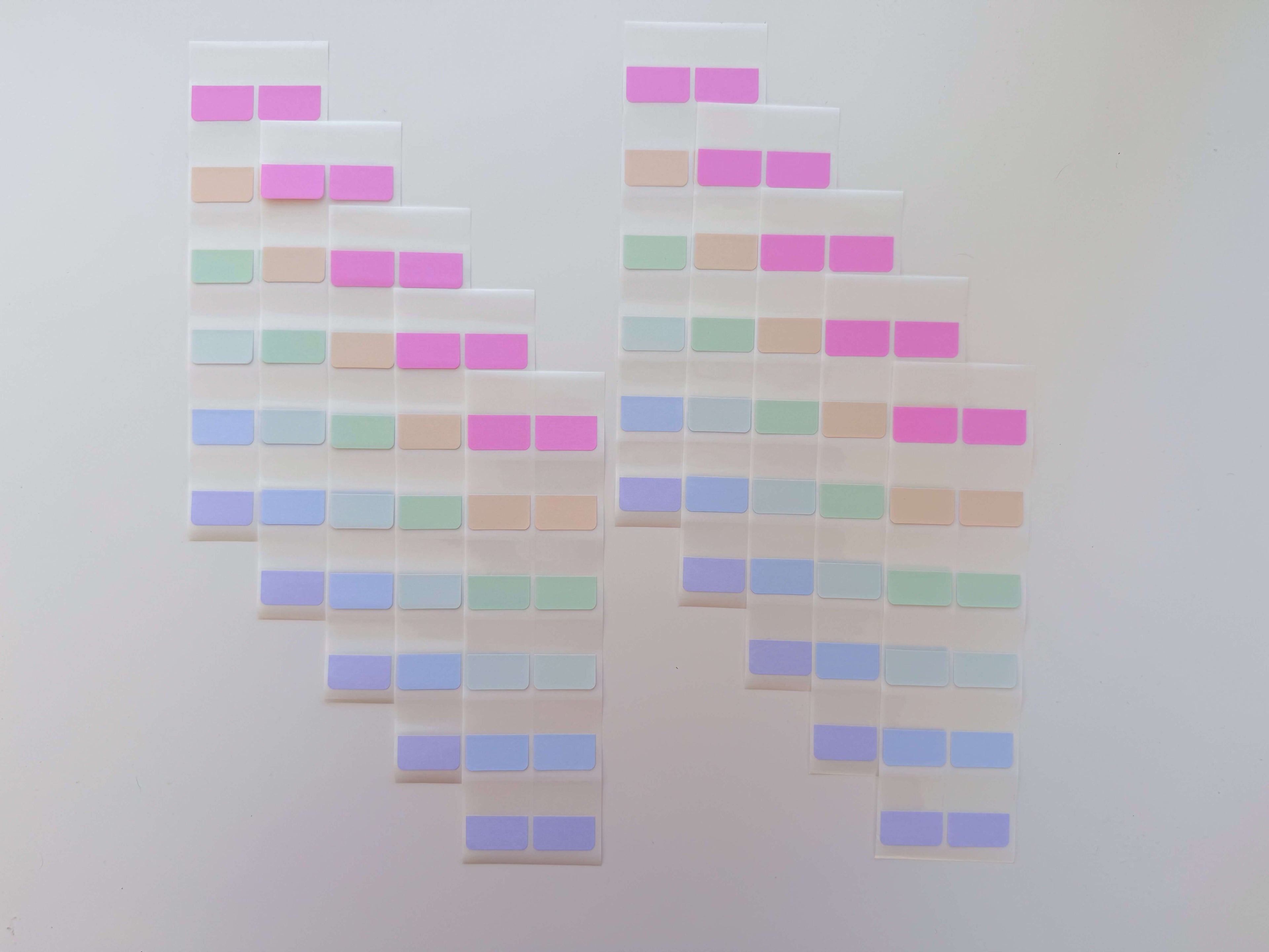 Bright page markers | 10 sheets | 120 stickers