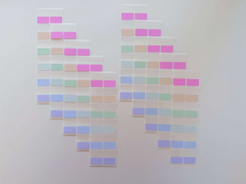 Bright page markers | 10 sheets | 120 stickers