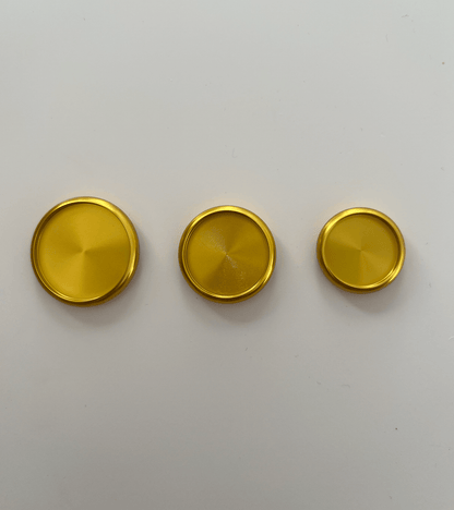 Discbound | Discs | Metal | Gold | Set of 8 | 24, 28, or 32mm