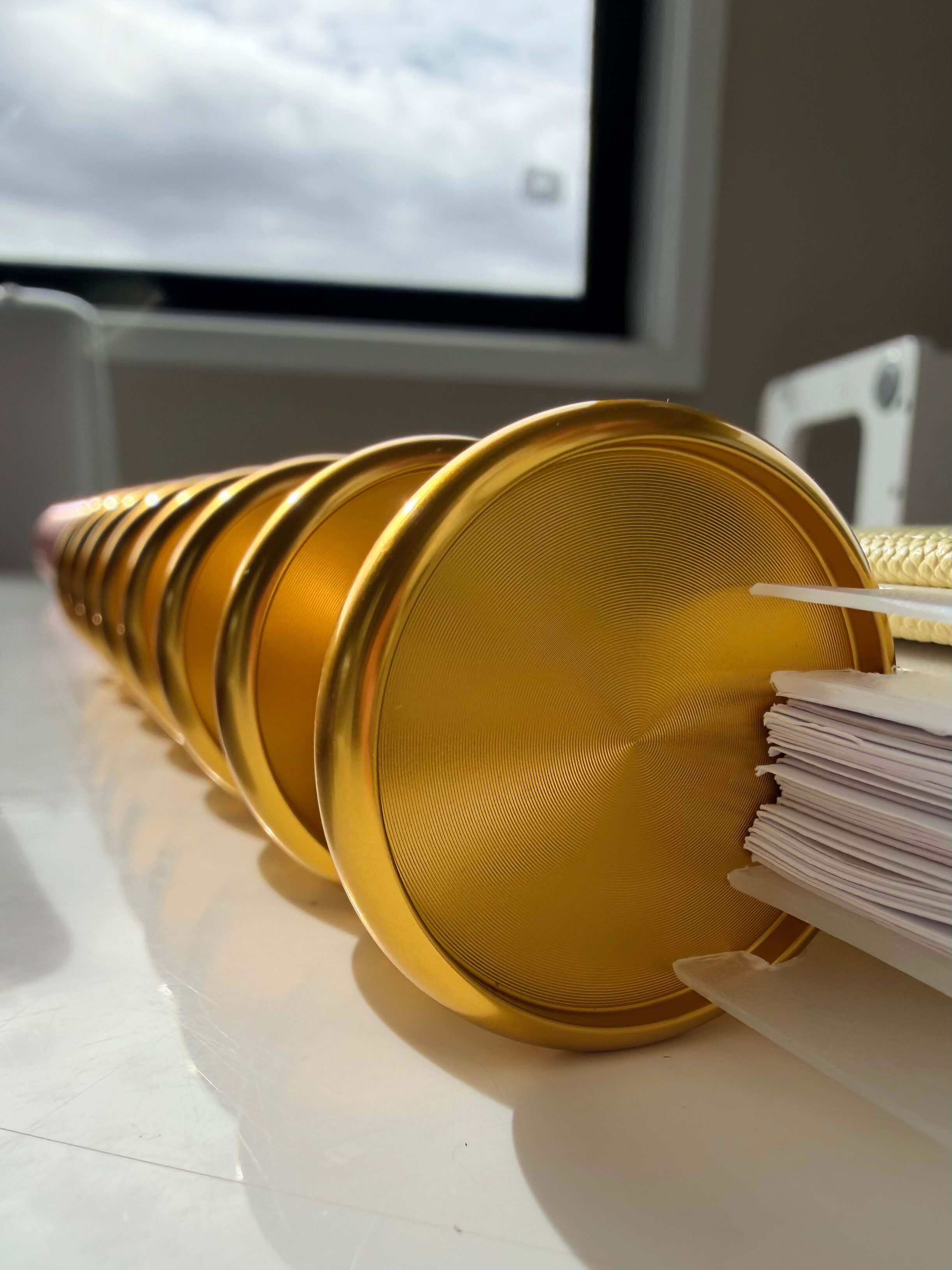 Gold Discs 32mm — planner discs for discbound modular planner systems