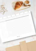 Monthly habits and tasks inserts