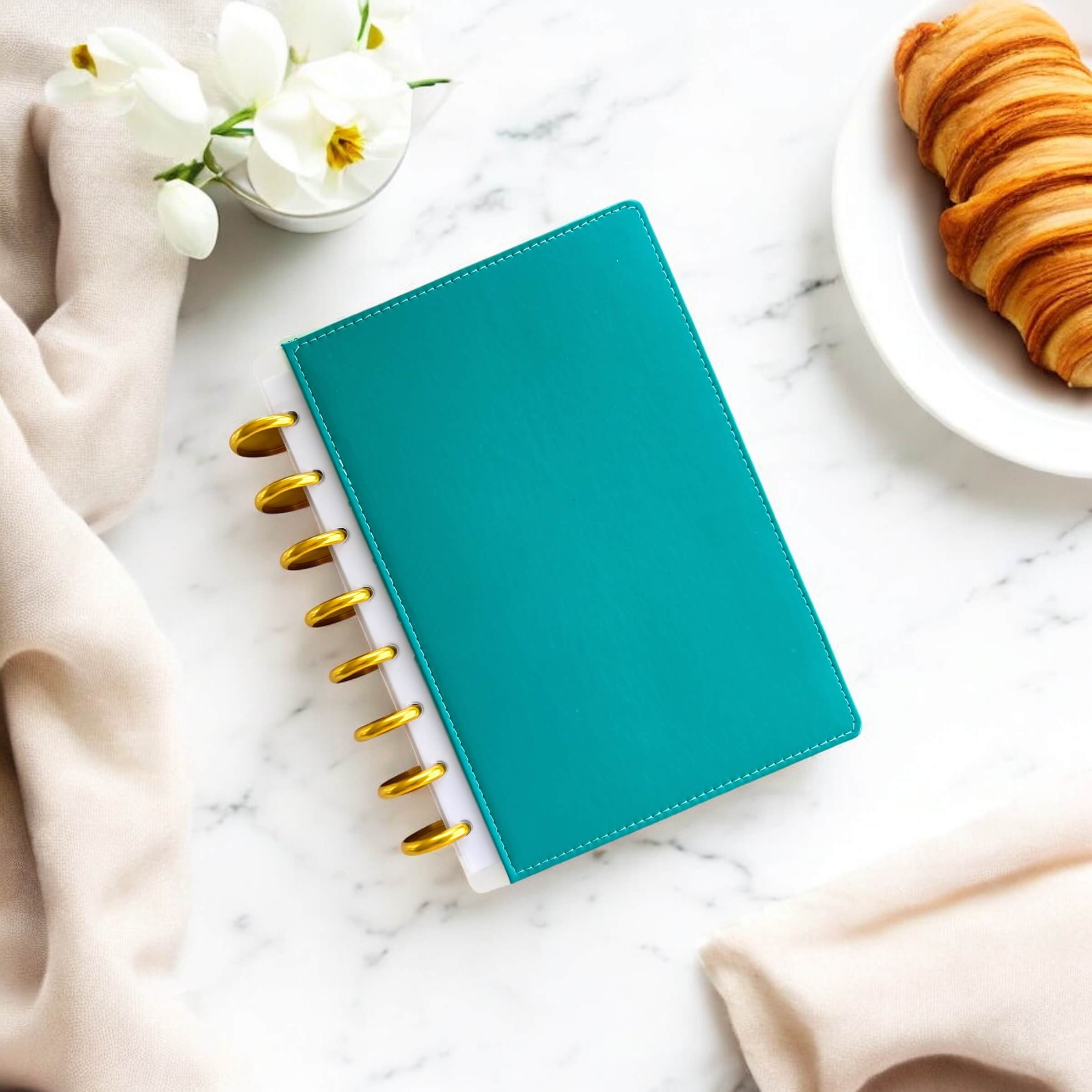 Jade snap-on covers — discbound planner cover
