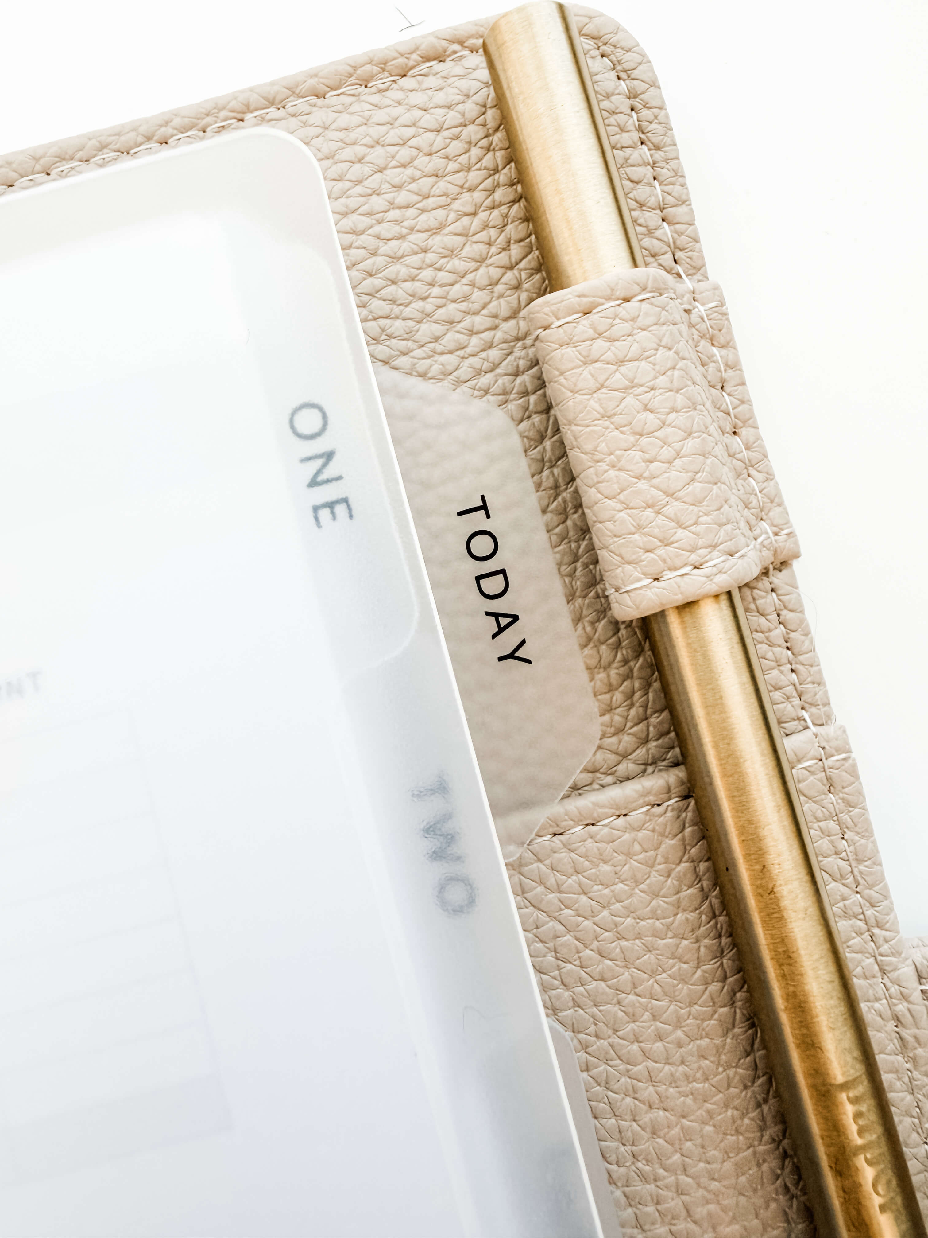 Page finder TODAY — tab dividers for discbound planners, lifestyle photo