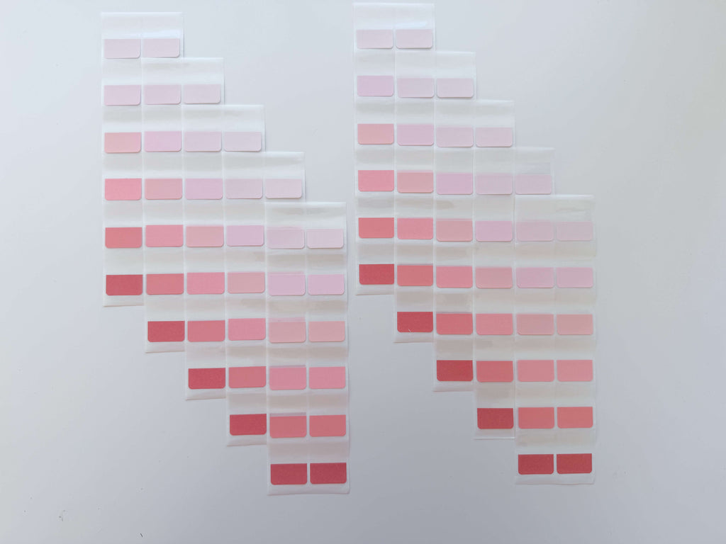 Peach gradient page markers