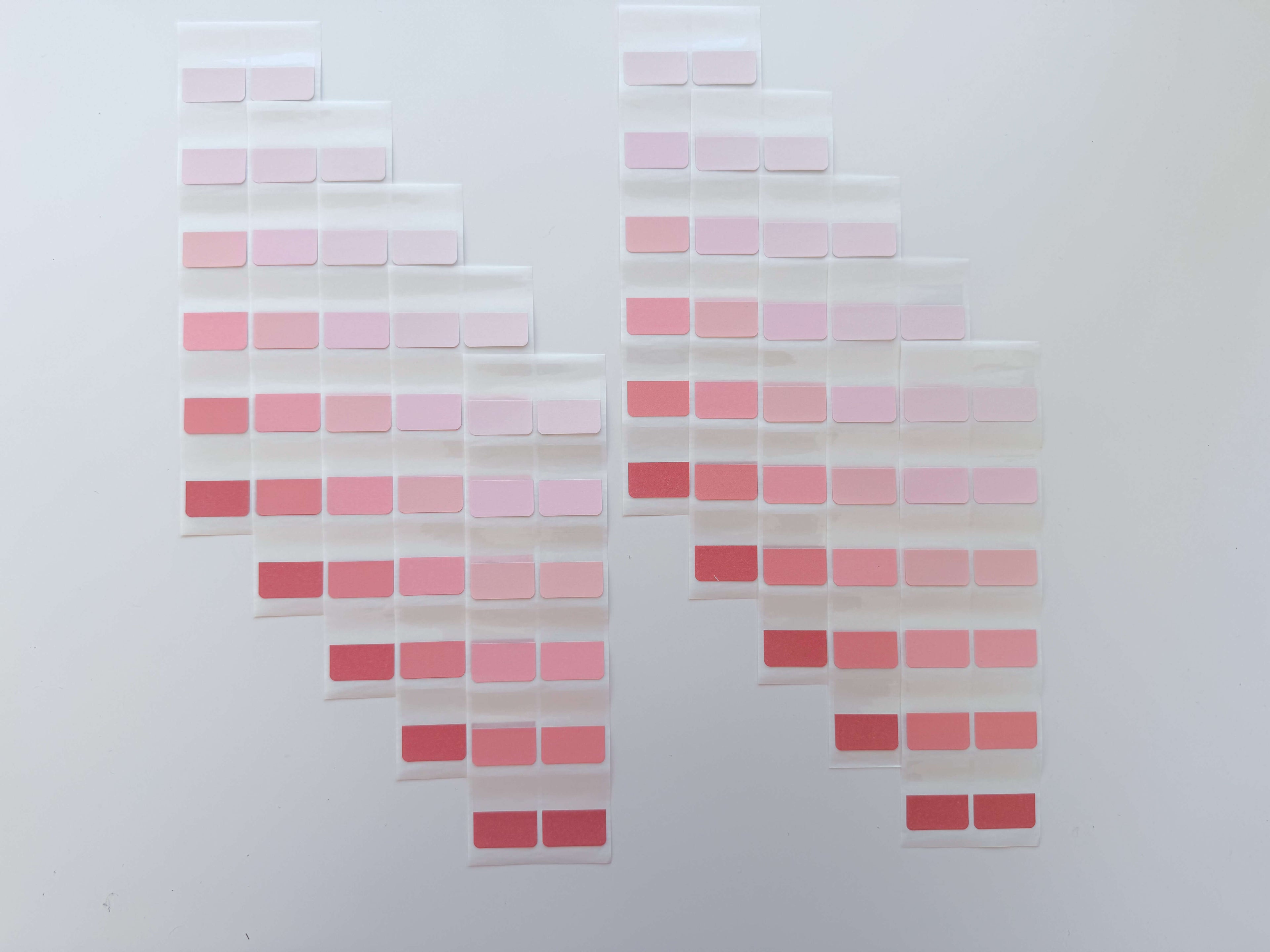 Peach gradient page markers