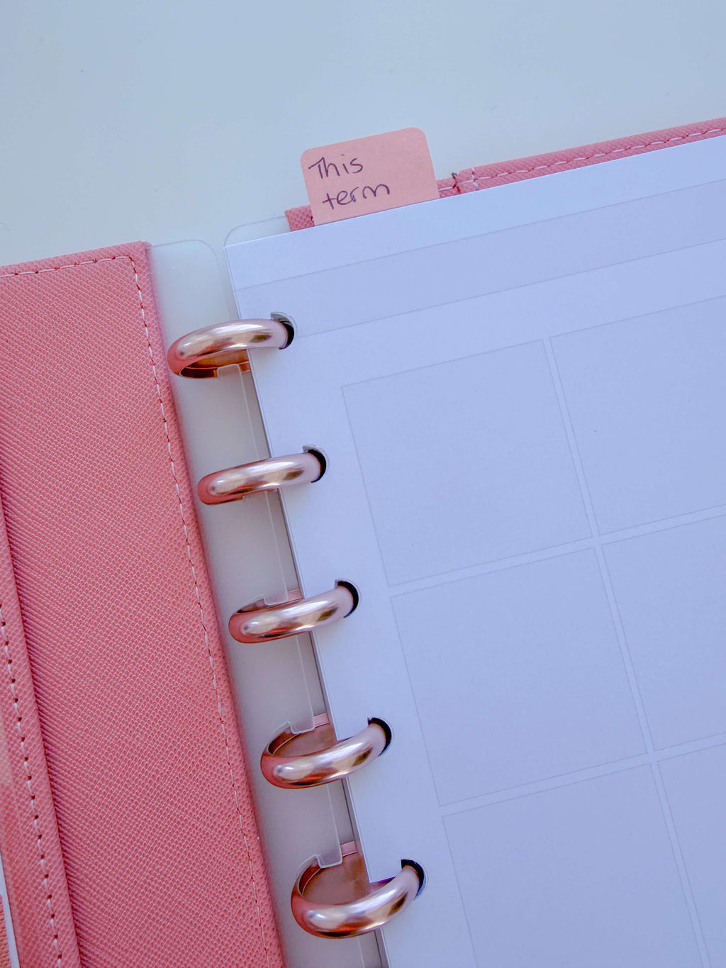 Peach gradient page markers