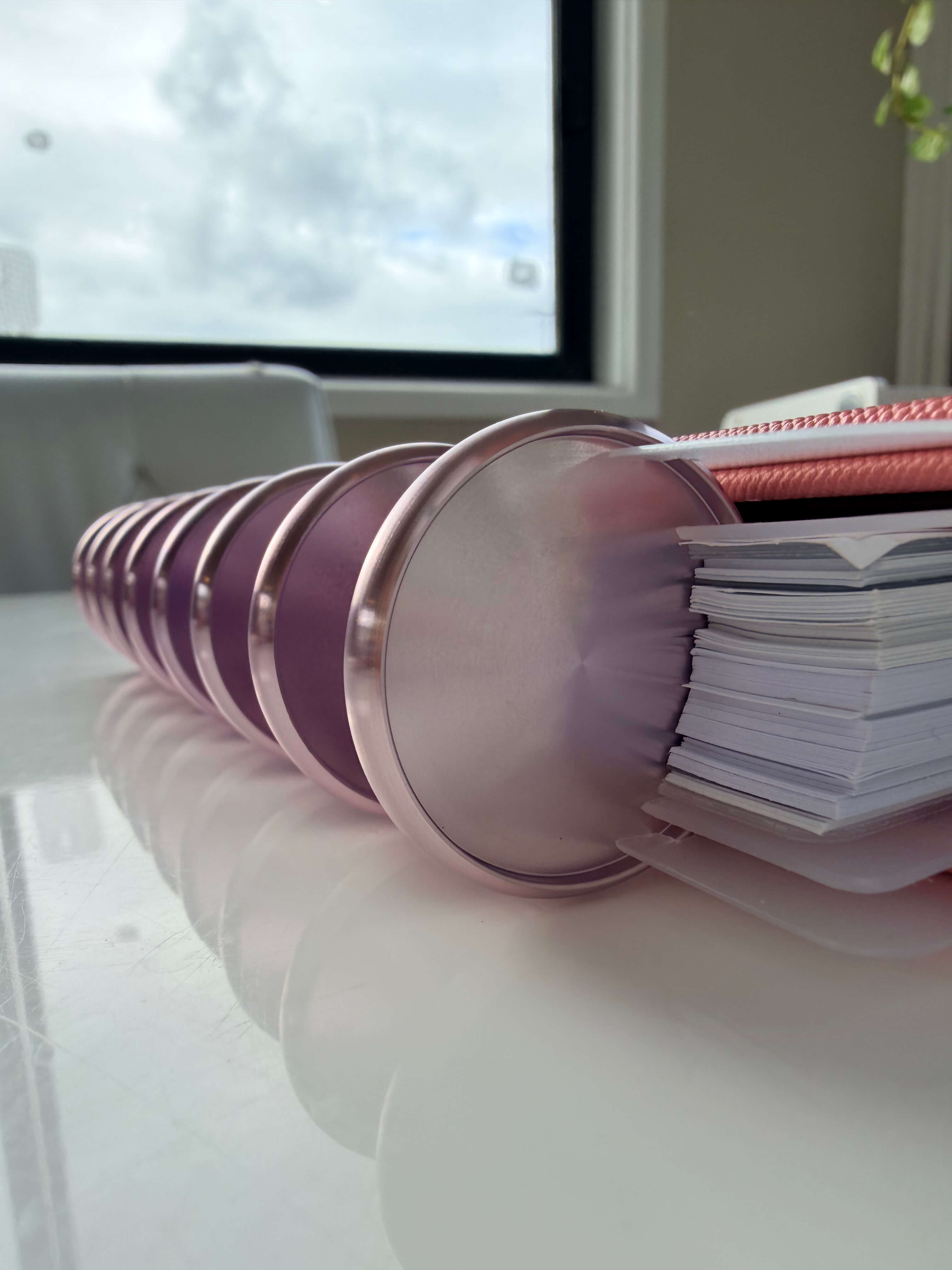 Rose Gold Discs 38mm — planner discs for discbound modular planner systems