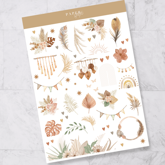 A5 | Sticker sheets | BOHO | 5 sheets