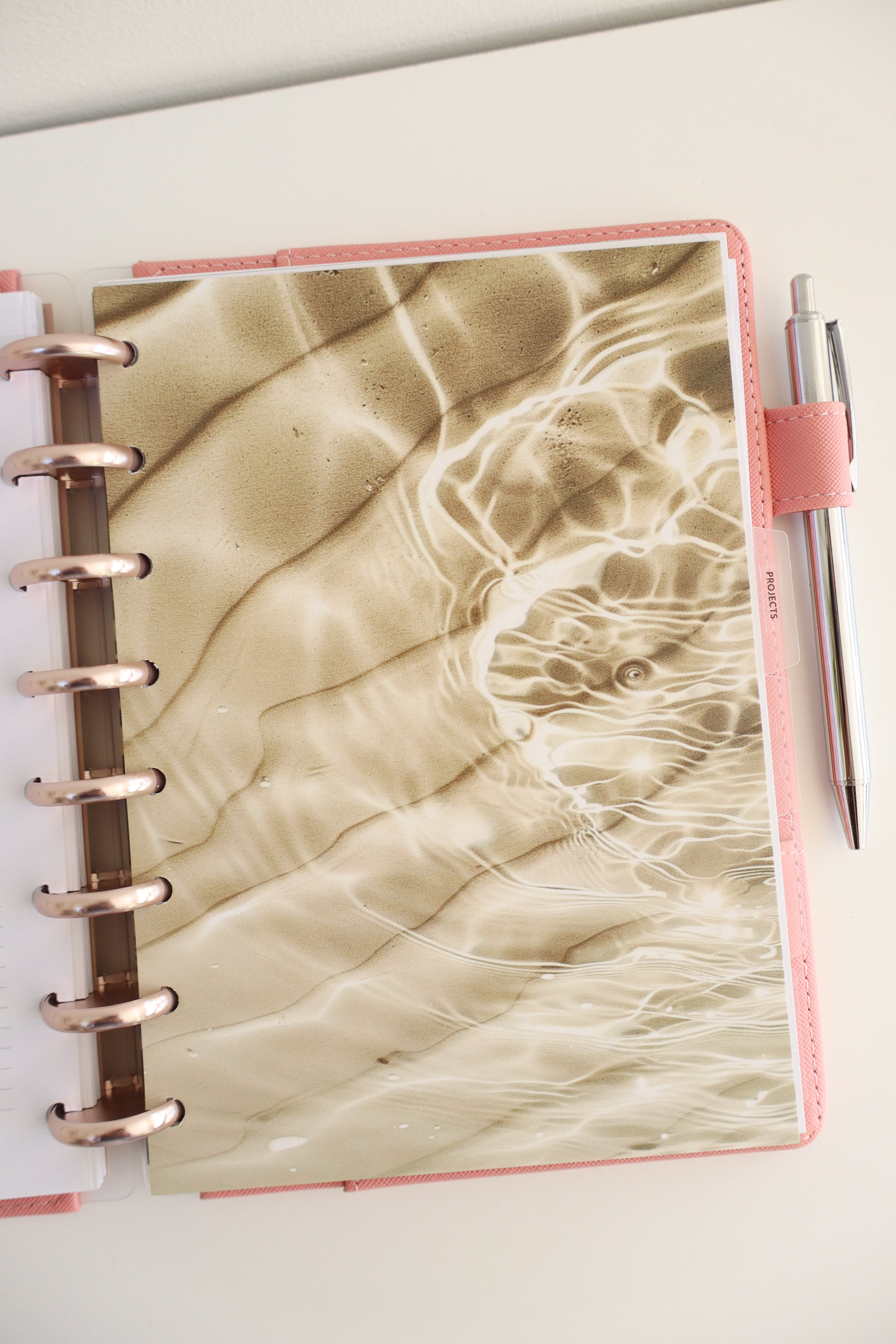 Visual Photo set of 6 — refillable A5 planner insert, flat lay