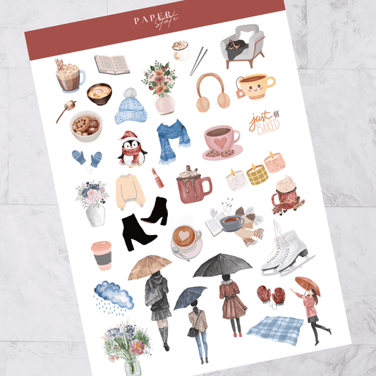 A5 | Sticker sheets | WINTER | 5 sheets